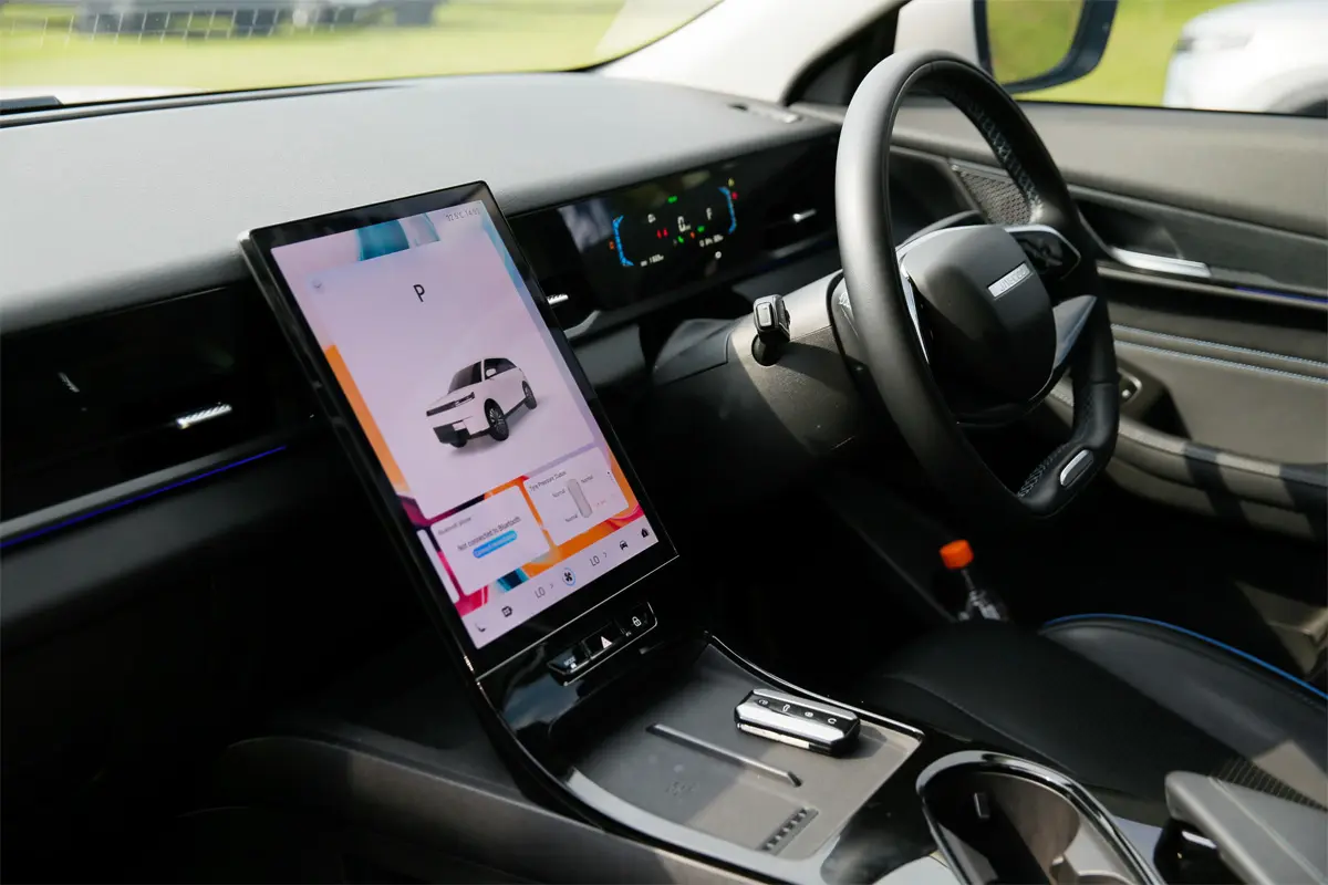 Tampian interior JAECOO  J5 EV. (Istimewa)