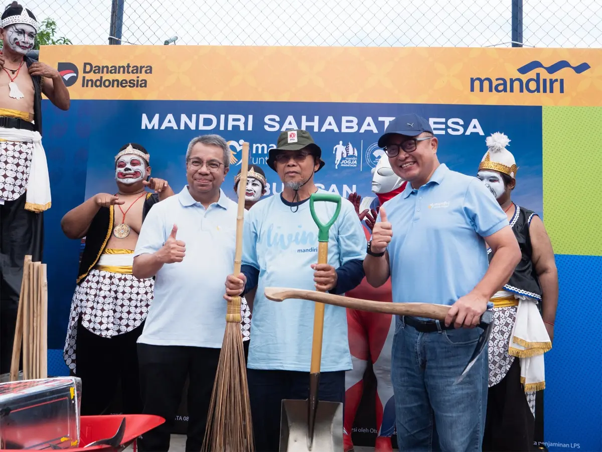Program Mandiri Sahabat Desa yang menjadi bagian dari Mandiri Jogja Marathon 2026 yang akan digelar pada 21 Juni 2026 di kawasan Candi Prambanan merupakan upaya Bank Mandiri memberikan manfaat bagi masyarakat 28 desa di sepanjang rute lomba. (Istimewa).