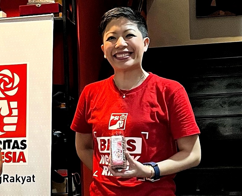 Direktur LBH DPP PSI Francine Widjojo. PSI tengah memperjuangkan agar batas usia minimal capres dan cawapres kembali menjadi 35-39 tahun. - Image