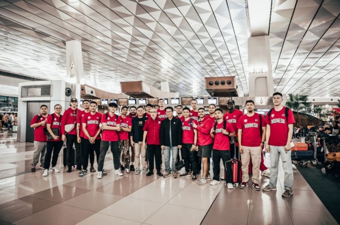 Timnas basket Indonesia tiba di Australia untuk menjalani uji coba dengan Liga Basket Australia. - Image