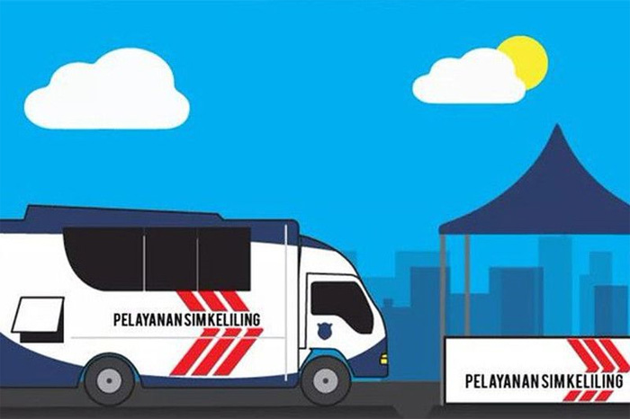  Layanan SIM Keliling di DKI Jakarta, Senin (10/04/2023). ANTARA/@TMCPoldaMetro - Image