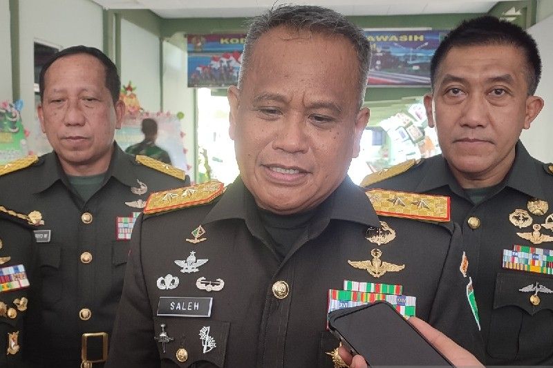 Pangdam XVII Cenderawasih Mayjen TNI Muhammad Saleh Mustafa mengakui saat insiden Mugi terjadi tercatat sembilan pucuk senjata organik TNI AD hilang. - Image
