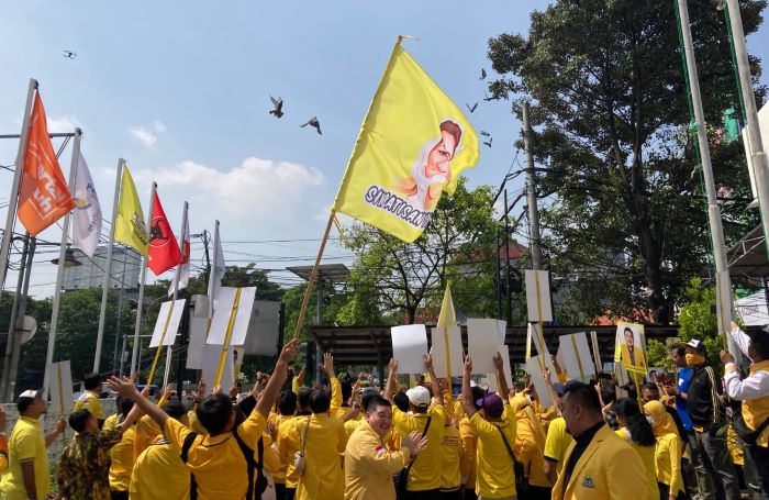 Ilustrasi Partai Golkar. - Image