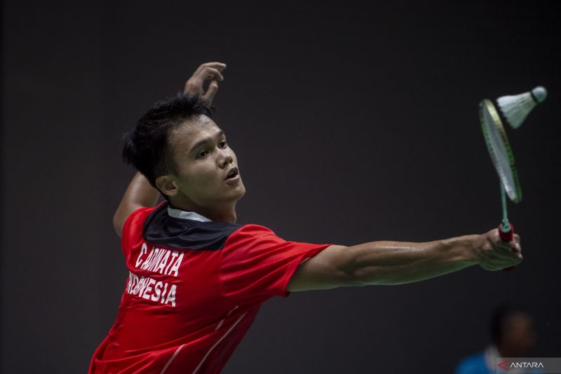 Pebulu tangkis tunggal putra Indonesia Christian Adinata. (ANTARA) - Image