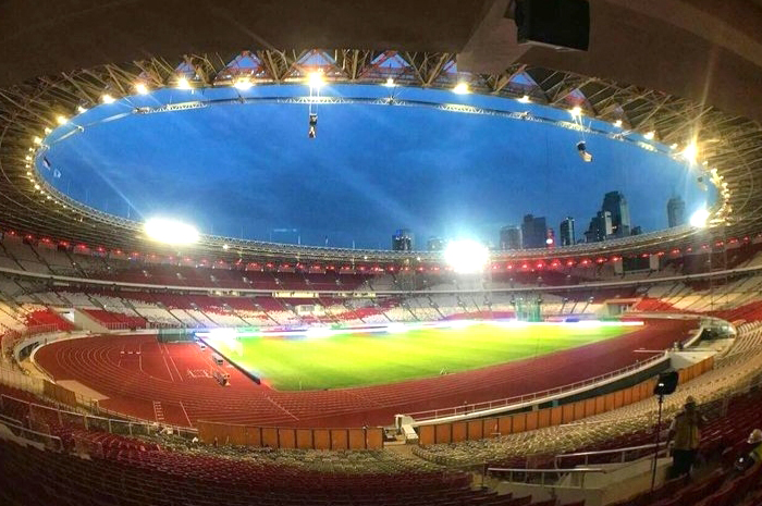 MEGAH: Stadion Utama Gelora Bung Karno menjadi kandidat kuat tempat menggelar pertandingan antara timnas Indonesia melawan Argentina (19/6). - Image