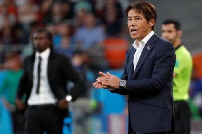 Akira Nishino saat memimpin timnas Jepang di Piala Dunia 2018. Nishino dikabarkan akan menjadi Direktur Teknis PSSI. - Image
