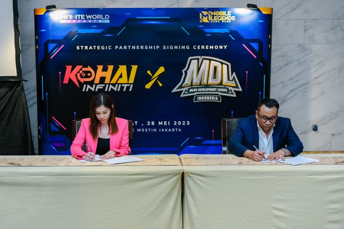 Kohai Infiniti Esports Super App kerja sama dengan Moonton Indonesia. - Image
