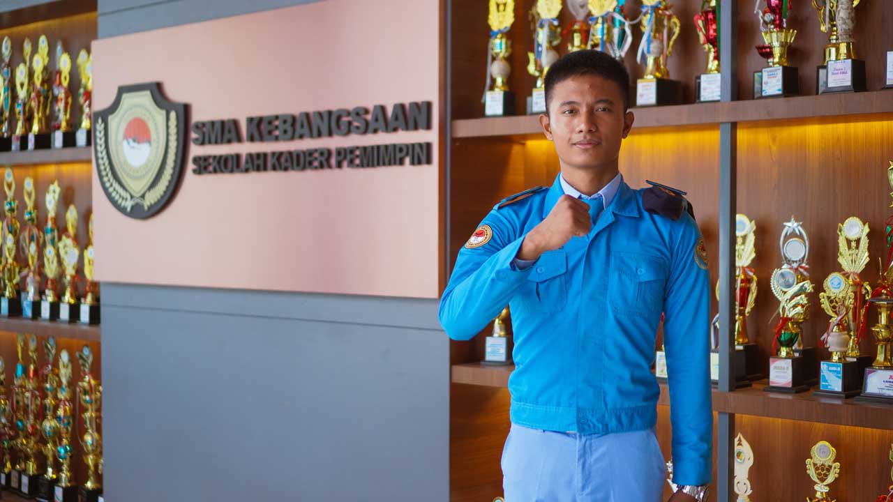 Frans Timothy Prawira, Bintang Paskibraka Nasional 2023 dari SMA Kebangsaan Lampung Selatan (Dok LPTTK). - Image
