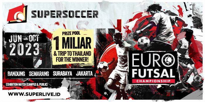 Turnamen futsal berskala nasional SuperSoccer Euro Futsal Championship 2023. - Image