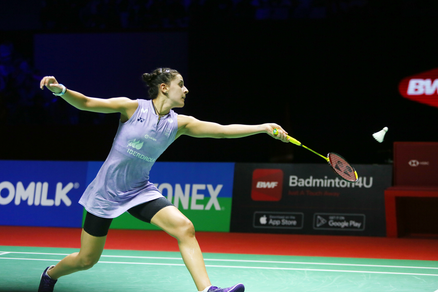 Pebulu tangkis tunggal putri Spanyol Carolina Marin. - Image
