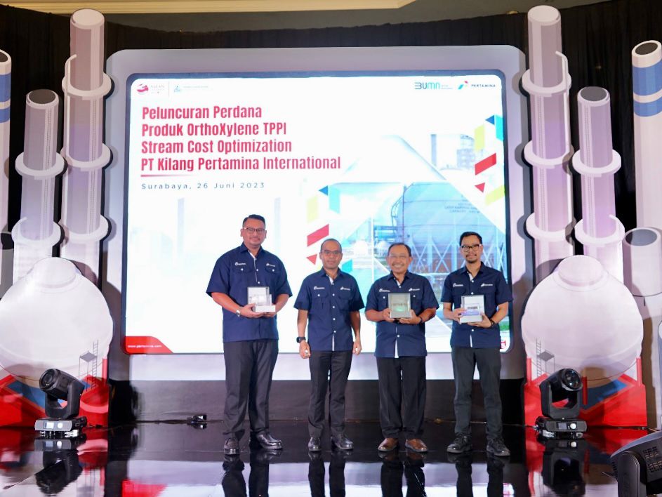PT Pertamina (Persero) melalui anak usahanya, PT Trans-Pacific Petrochemical Indotama (TPPI) mulai memproduksi produk Orthoxylene di fasilitas kilang miliknya di Tuban, Jawa Timur. (Istimewa) - Image