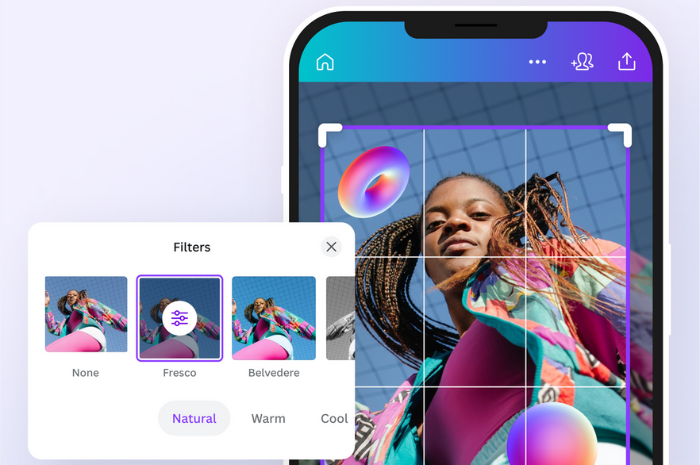 Ilustrasi: penggunaan Canva sebagai website edit foto online pengganti aplikasi Photoshop. - Image