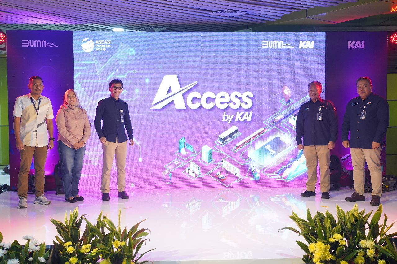 Soft launching Access by KAI di Stasiun Gambir, Jakarta, hari ini, Jumat (7/7). - Image