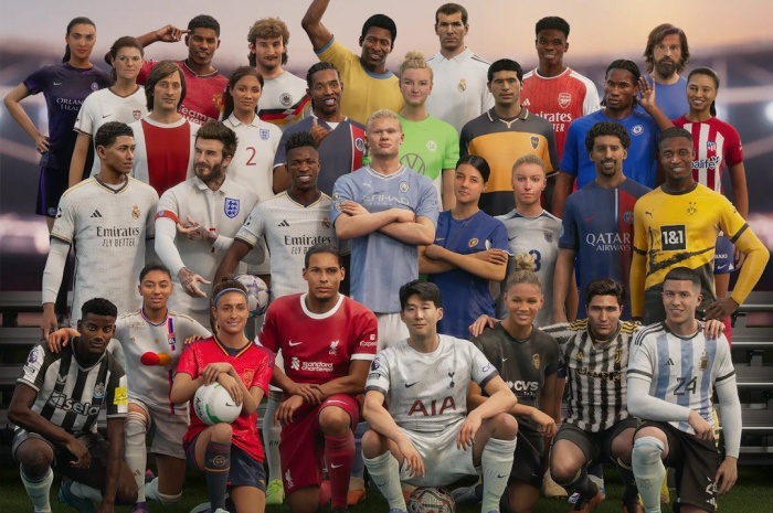 Sampul Game EA Sports FC yang menampilkan legenda sepak bola dunia (Twitter / @FC24News) - Image