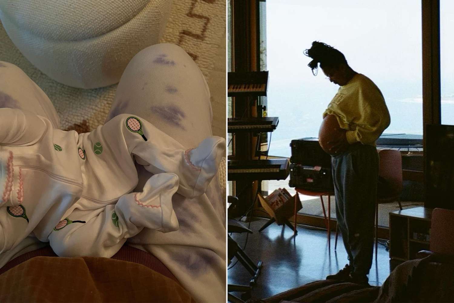 Foto kiri: bayi perempuan bernama Shai, putri dari Naomi Osaka dan kekasihnya rapper Cordae. - Image