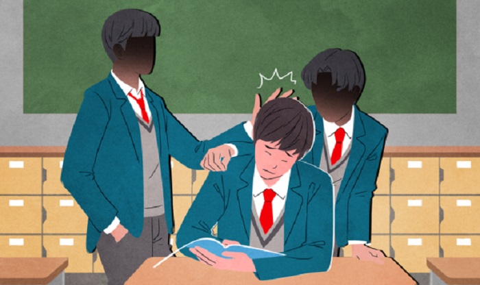 Ilustrasi kekerasan di sekolah Korea Selatan. - Image
