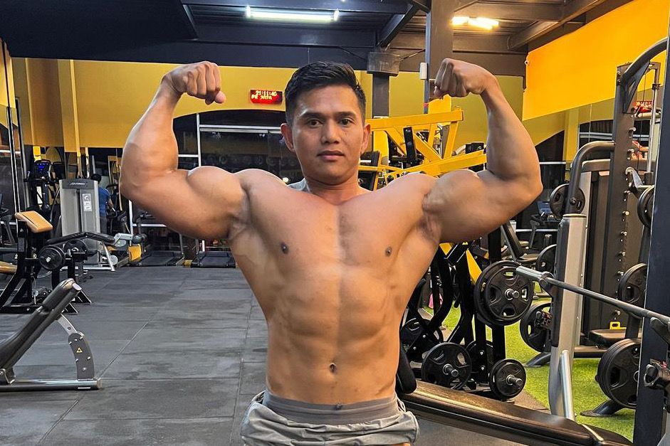 Justyn Vicky saat menjalani rutinitasnya di gym. (Instagram Justynvickybali_island) - Image