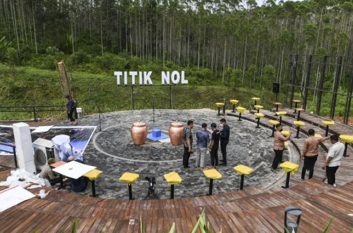 Titik Nol Ibu Kota Negara (IKN) Nusantara. - Image