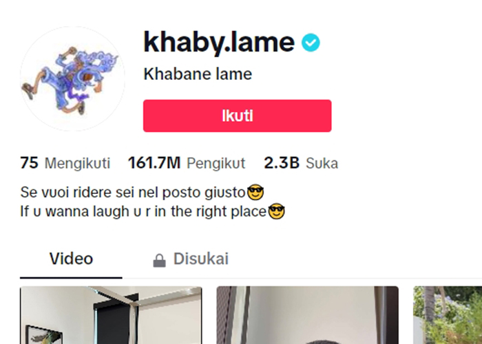 Foto Profil Khaby Lame Ganti Gear 5 Luffy - Image