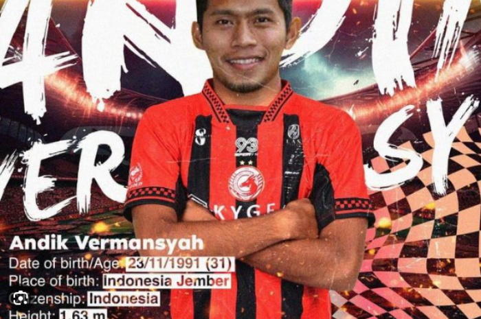 Andik Vermansyah sempat diunggah sebagai pemain anyar klub Malaysia, Kelantan FC. (andik vermansyah) - Image