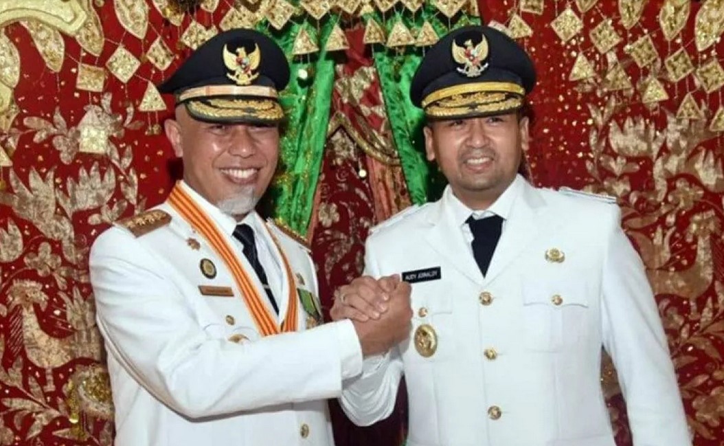 Gubernur Sumatera Barat, Mahyeldi, bersama Wakil Gubernur Sumatera Barat, Audy Joinaldy. ANTARA/HO-Pemprov Sumbar - Image
