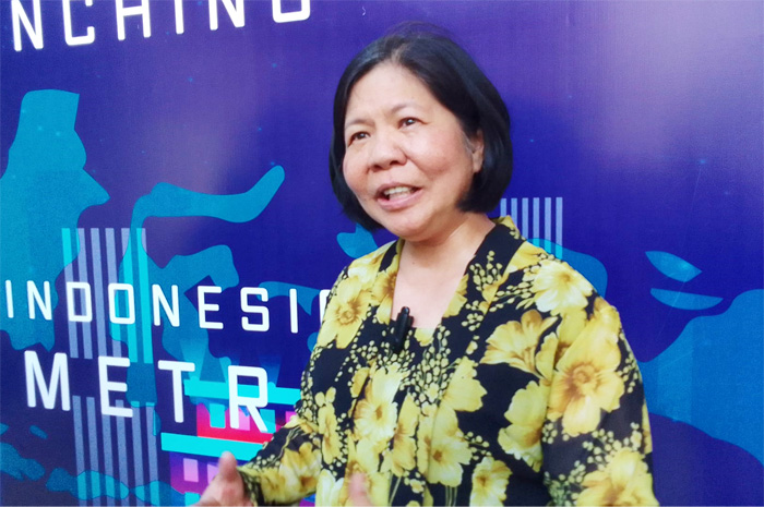 Rektor Universitas Pembangunan Jaya (UPJ) Leenawaty Limantara. (Foto: Royyan/JawaPos.com) - Image