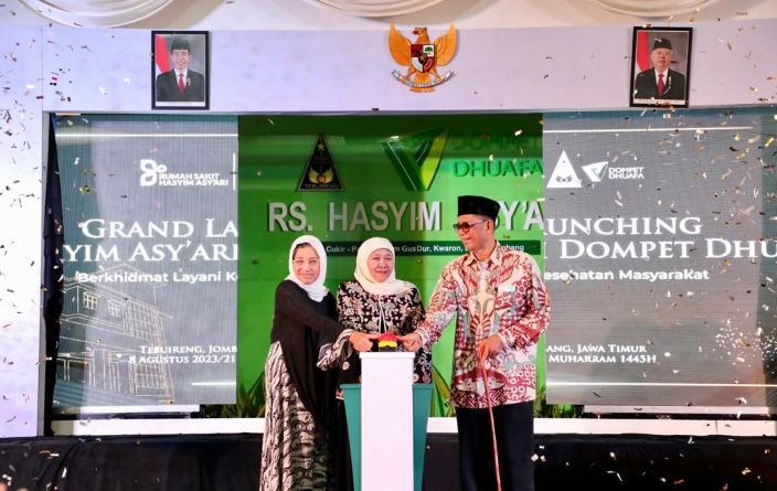 Gubernur Jawa Timur Khofifah Indar Parawansa resmikan Rumah Sakit (RS) Hasyim Asyari Dompet Dhuafa di Kompleks Pesantren Tebuireng, Jombang. - Image