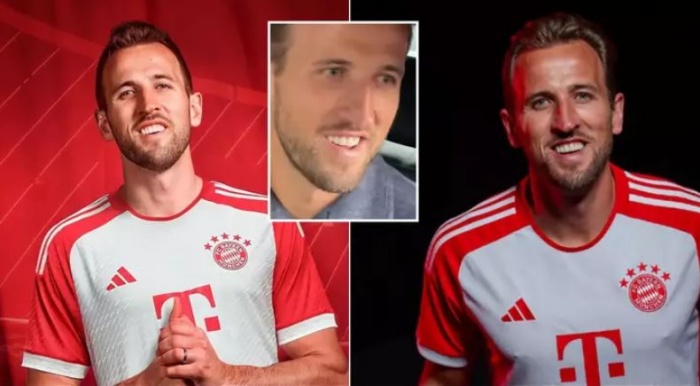 Harry Kane menjadi bagian dari keluarga besar Bayern Muenchen musim 2023/2024. (sportbible) - Image