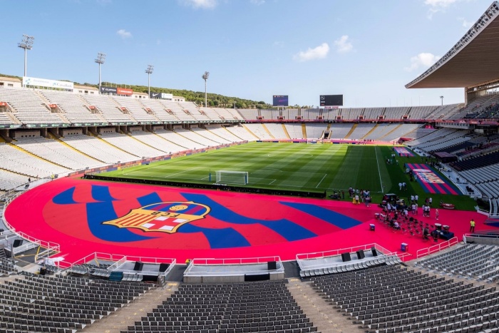 Stadion Estadi Olimpic Lluis Companys digunakan sebagai markas sementara Barcelona FC musim 2023/2024. (Instagram @fcbarcelona) - Image
