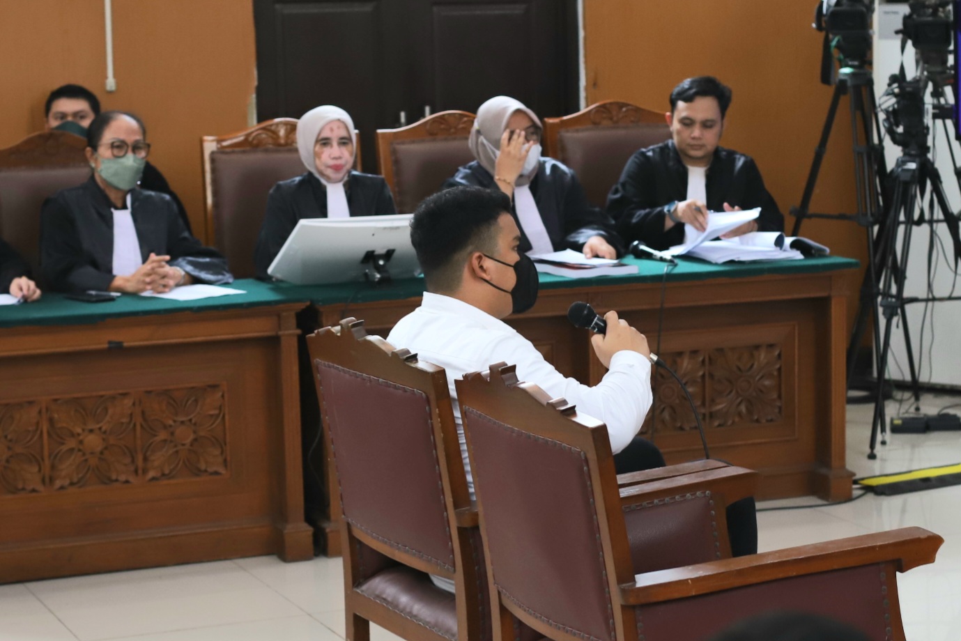Terdakwa Shane Lukas Rotua Pangondian Lumbantoruan dituntut 5 tahun penjara dalam kasus penganiayaan terhadap Cristalino Cristalino Ozora. - Image