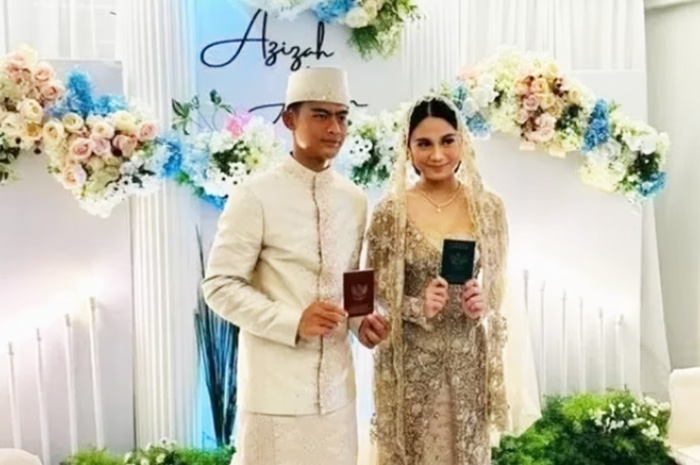 Pratama Arhan dan Azizah Salsha melangsungkan pernikahan di Tokyo, Jepang, Minggu (20/8). (instagram) - Image