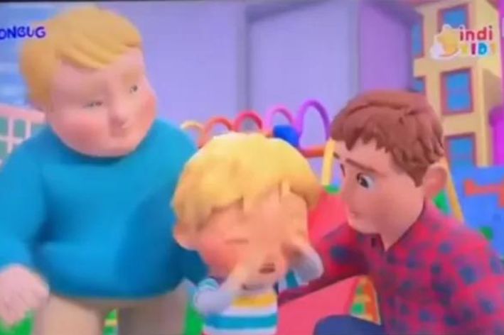 Cuplikan kartun anak di kanal YouTube yang diduga mengandung unsur LGBT. (Sumber TikTok) - Image