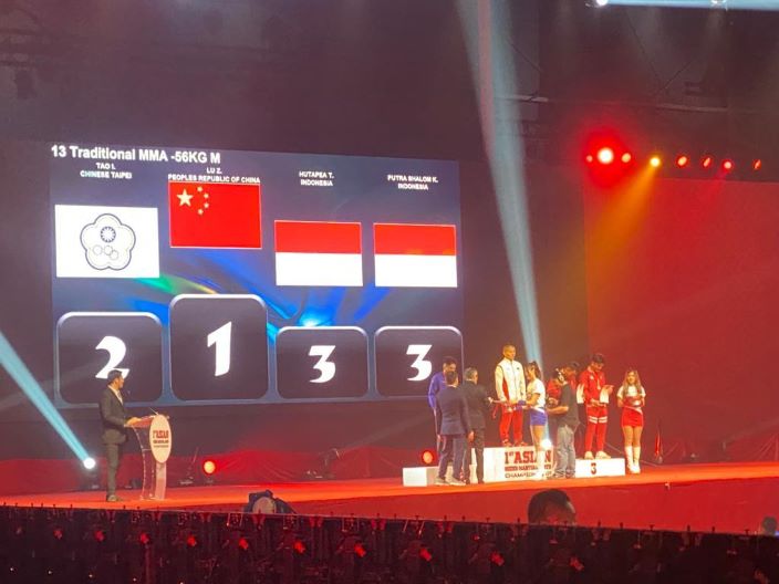 Timnas MMA Indonesia binaan PB Pertacami (Pengurus Besar Persatuan Tarung Campuran Indonesia) mengikuti Kejuaraan 1st Asian Mixed Martial Arts (AMMA) Championship 2023 di Bangkok. - Image