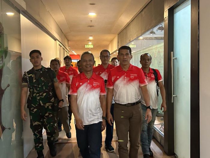 Letjen TNI Richard Tampubolon resmi mendaftar sebagai calon Ketua Umum Pengurus Besar Taekwondo Indonesia periode 2023-2027 ke Kantor PBTI, Jumat (25/8). - Image