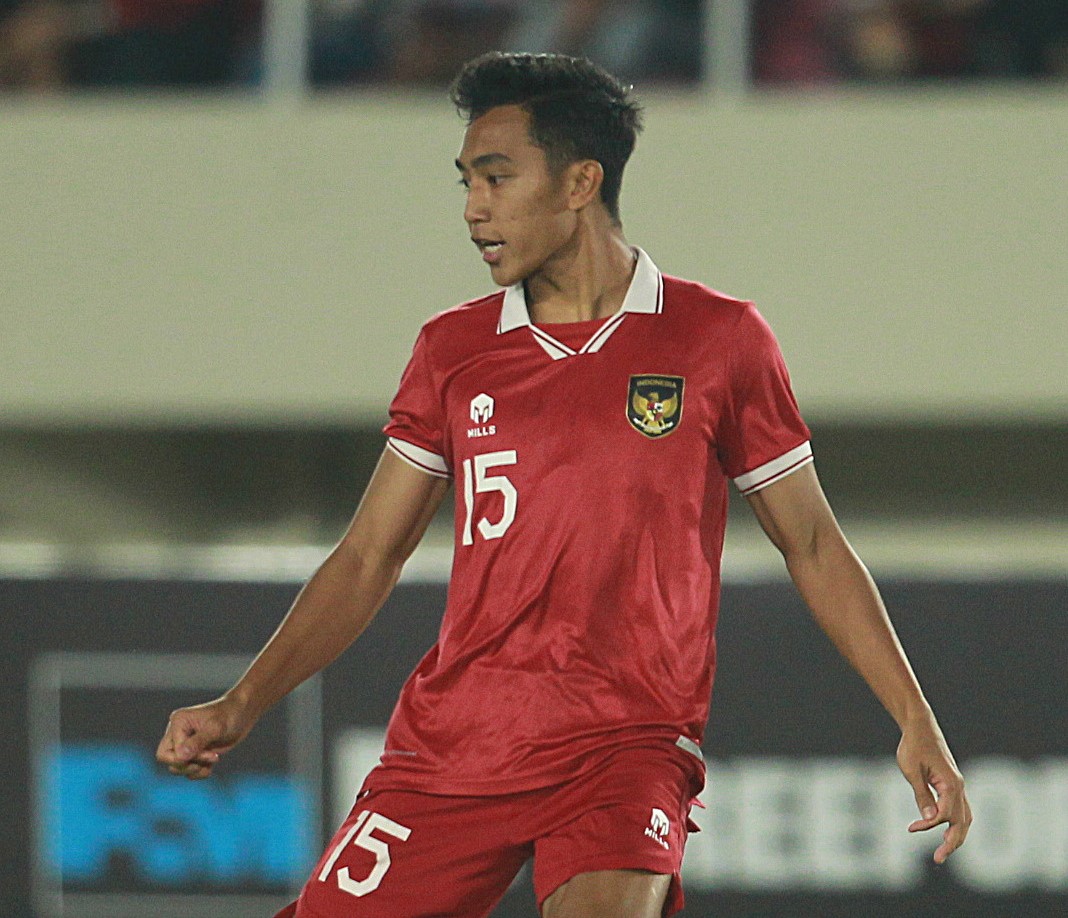 Pesepak bola Timnas Indonesia U-23 Rayhan Hannan. - Image
