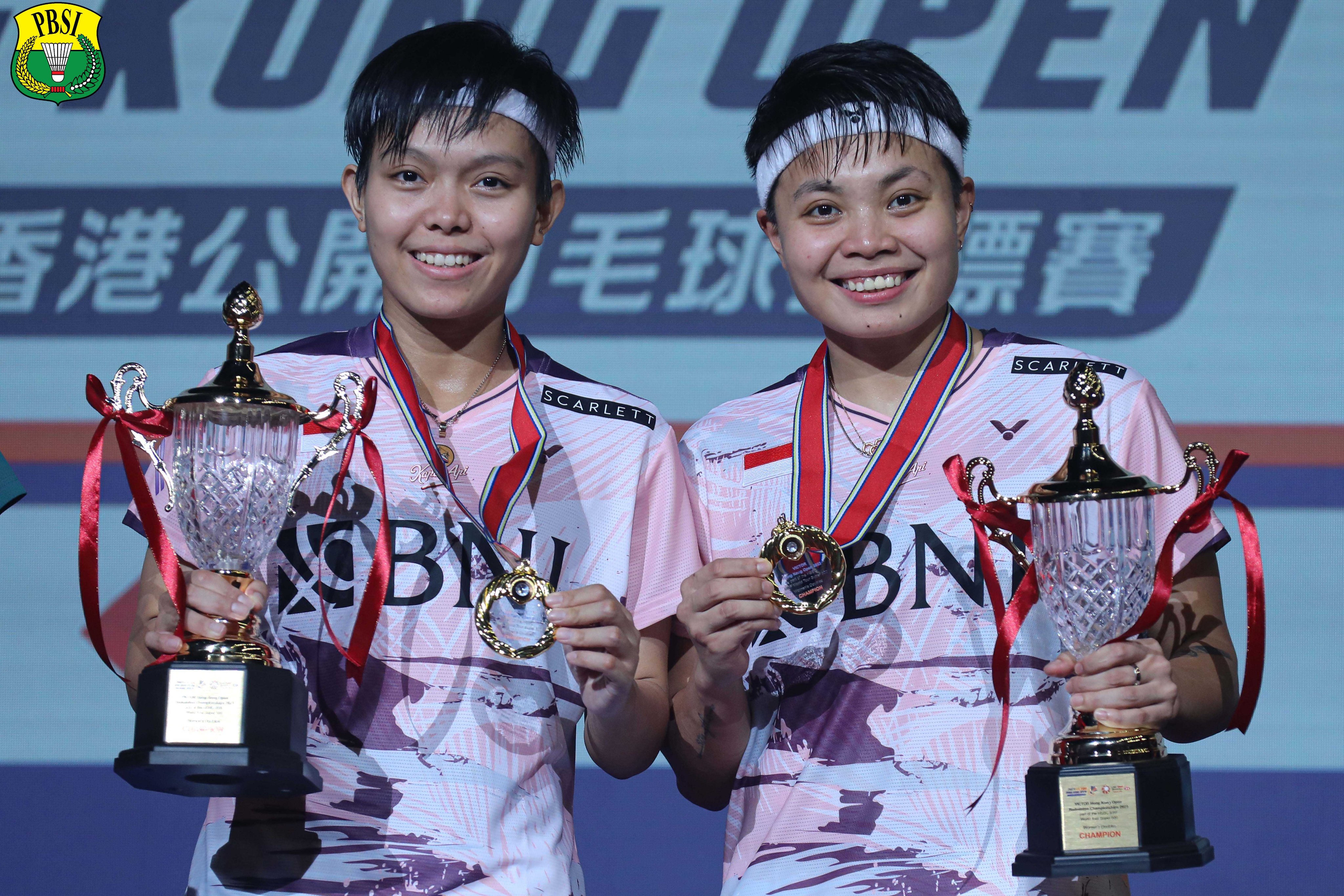 Apri/Fadia memenangkan Hongkong Open 2023./ X/@INABadminton - Image