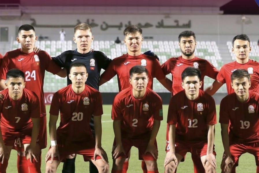 Timnas Kyrgyzstan yang berlaga di Kualifikasi Piala Asia U-23 2024. (Instagram/kfu_kgz). - Image