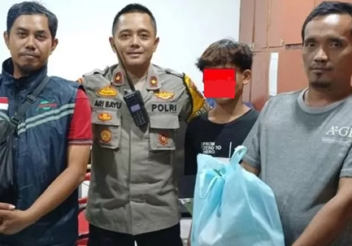 Akhir cerita damai pencurian yang dilakukan RS di toko milik PS di kawasan Ngaglik DKA, setelah dilakukan restorative justice. (Istimewa) - Image