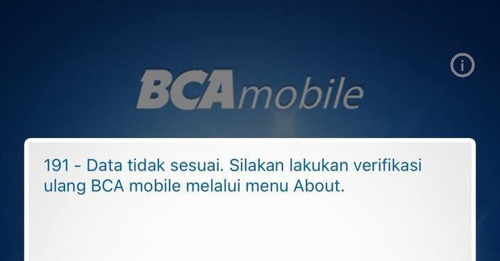 M-Banking BCA Error. Foto Dok. X @Convomfs - Image