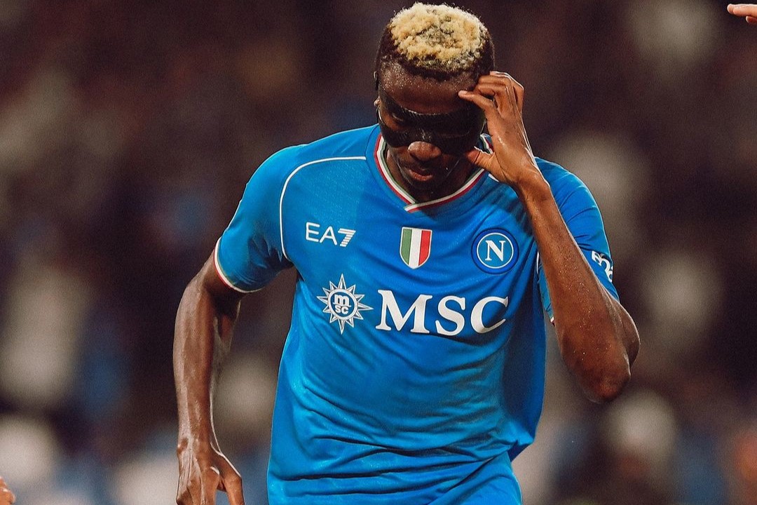 Pemain Napoli Victor Osimhen. (Instagram/@officialsscnapoli). - Image