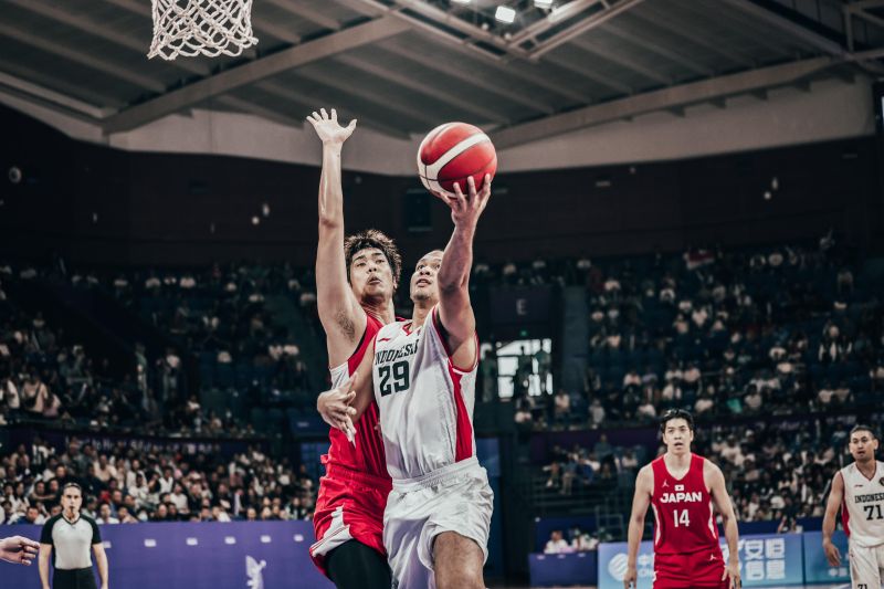Pemain Timnas Bola Basket Indonesia Kaleb Ramot Gemilang. ANTARA/HO-Perbasi - Image