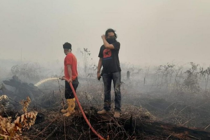 KARHUTLA JAMBI. Selama periode Januari hingga September 2023 di Provinsi Jambi telah mencapai 335 hektare lebih tersebar di 27 titik. - Image