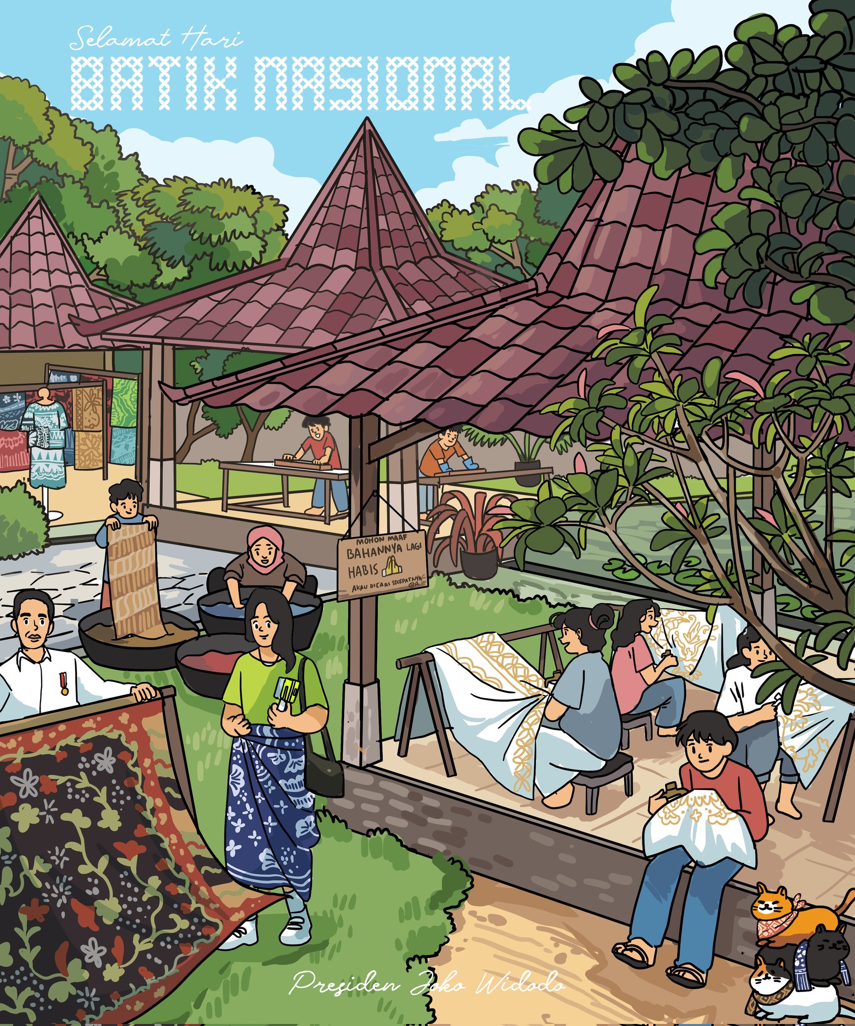 Selamat Hari Batik Nasional! (X (@Jokowi) - Image