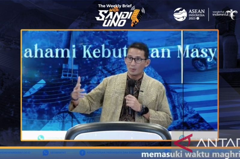 Menteri Pariwisata dan Ekonomi Kreatif (Menparekraf) Sandiaga Salahuddin Uno. (ANTARA) - Image