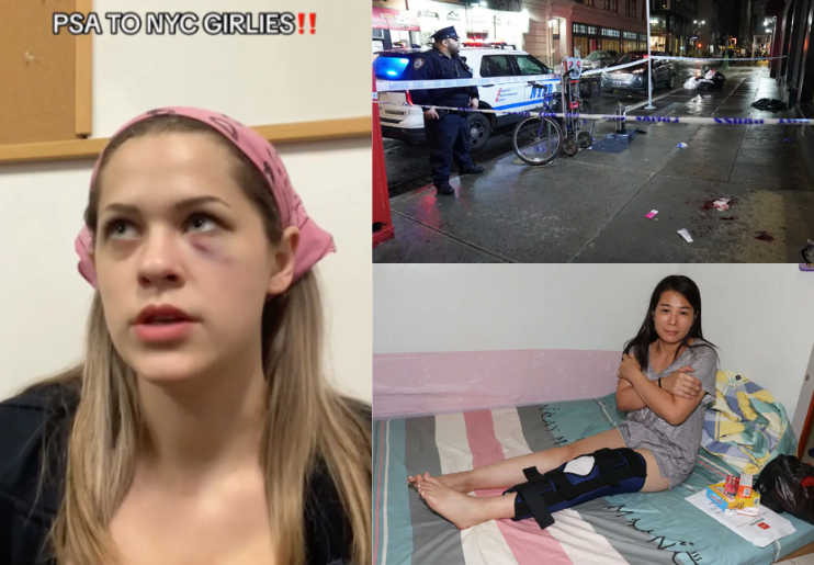 New York menjadi kota yang mencekam bagi para wanita./ (kiri) TikTok @elliowagner, (kanan bawah) by Brigitte Stelzer, (kanan bawah) by Christopher Sadowski. - Image
