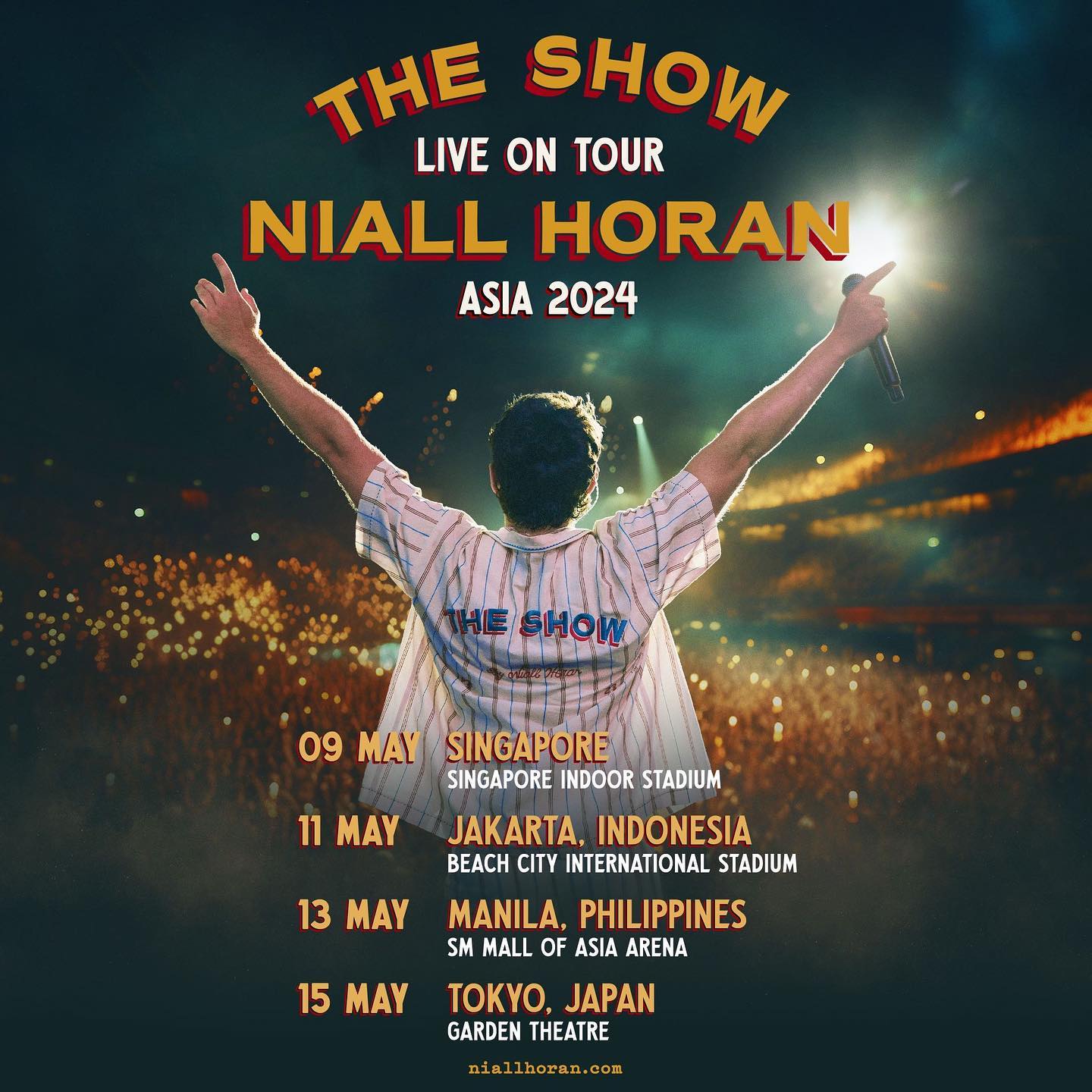 Jadwal Asia untuk The Show Live On Tour Niall Horan. - Image