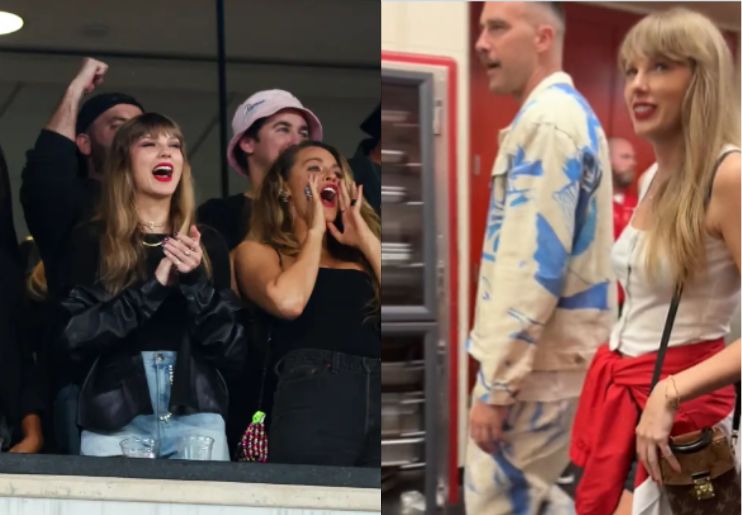 Taylor Swift dan Travis Kelce sedang dalam proses pendekatan./Getty Images dan Jarrett Payton by X - Image