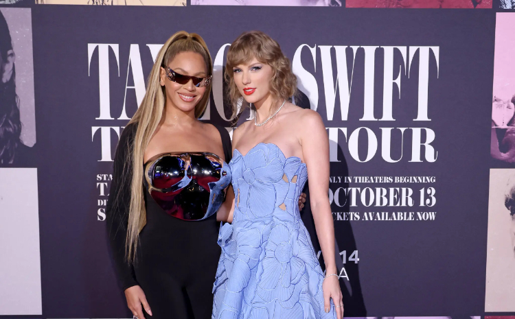 Beyonce hadir di premiere film konser The Eras Tour Taylor Swift./ New York Times - Image