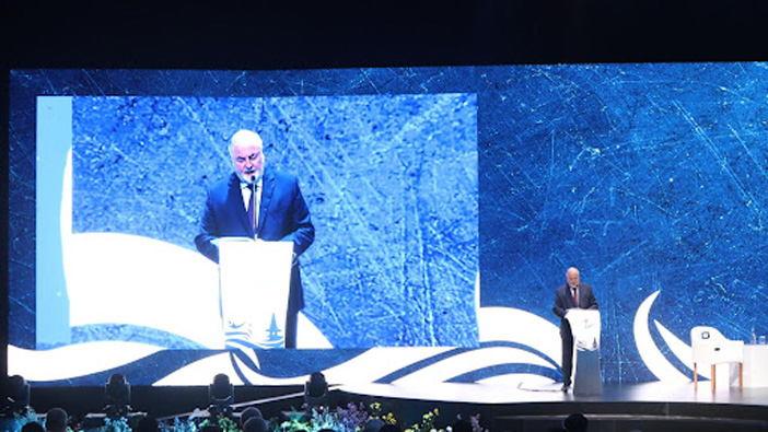 President World Water Council (WWC) Loic Fauchon saat membuka 2nd Stakeholder’s Consultation Meeting (SCM) - Image