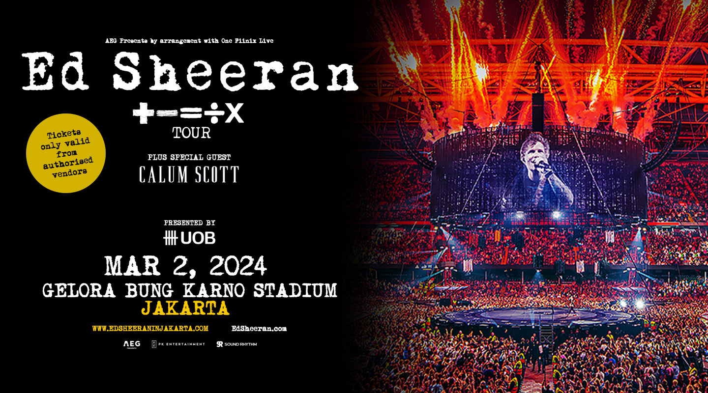 Poster Konser Ed Sheeran di Jakarta. - Image